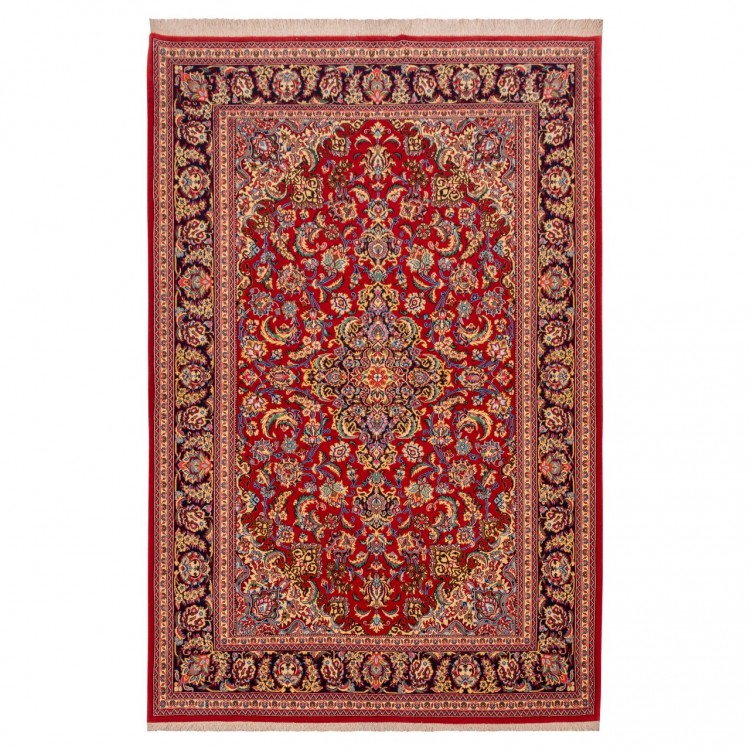 Tapis persan Qom fait main Réf ID 181013 - 138 × 208