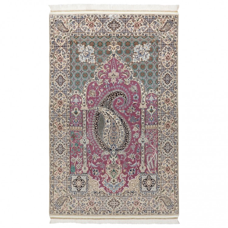 Tapis persan Nain fait main Réf ID 180059 - 130 × 204