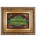 イランの手作り絵画絨毯 タブリーズ 番号 902111