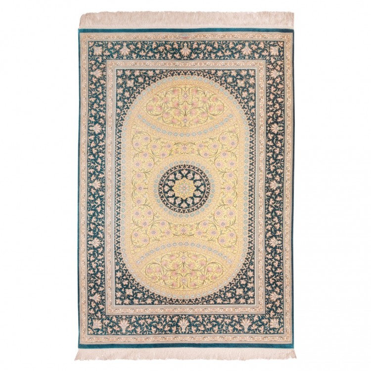 Tapis persan Qom fait main Réf ID 172082 - 100 × 148