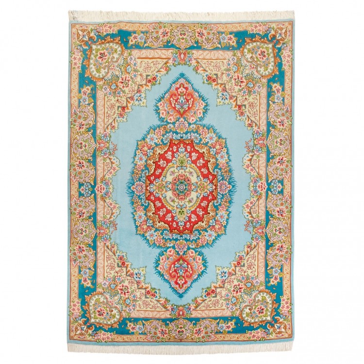 Tappeto persiano Tabriz annodato a mano codice 701283 - 147 × 197