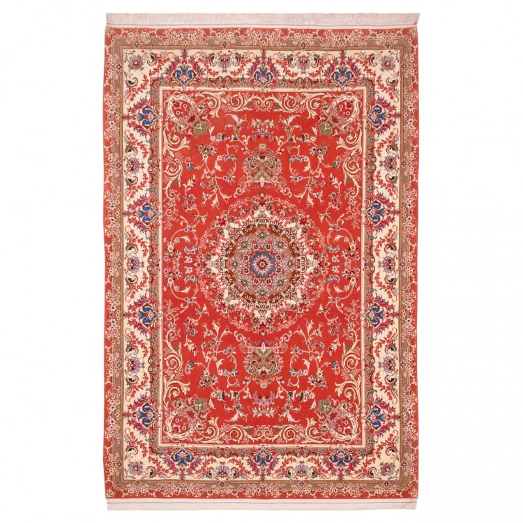 Tapis persan Qom fait main Réf ID 183034 - 142 × 212