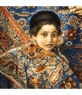 イランの手作り絵画絨毯 タブリーズ 番号 913001