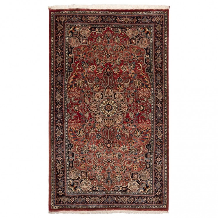 Tappeto persiano Bijar Afshar annodato a mano codice 185083 - 130 × 212