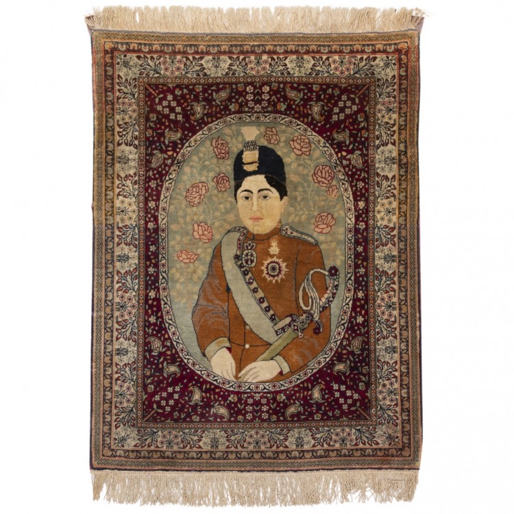 Tapis persan Kashan fait main Réf ID 102376 - 64 × 85