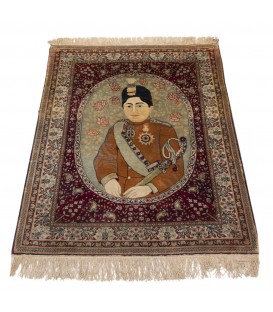 Tapis persan Kashan fait main Réf ID 102376 - 64 × 85