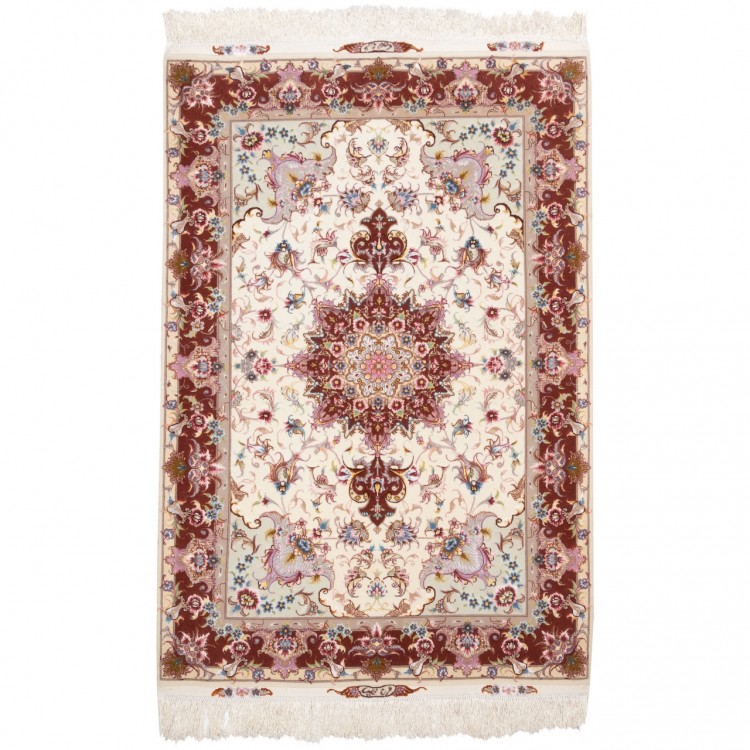 Tappeto persiano Tabriz annodato a mano codice 186010 - 104 × 153