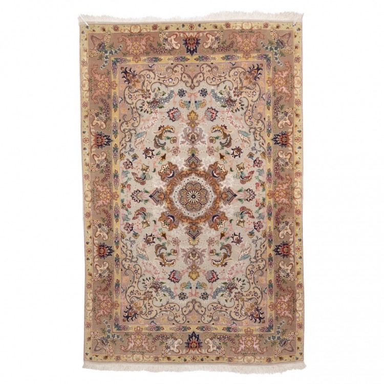 Tapis persan Tabriz fait main Réf ID 186012 - 98 × 149