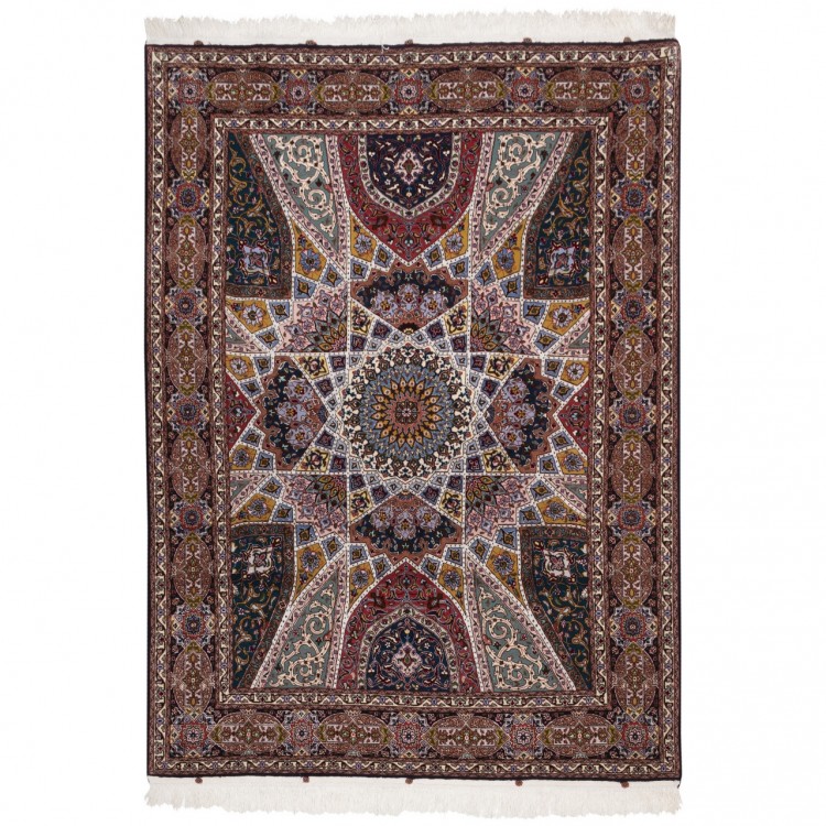 Tappeto persiano Tabriz annodato a mano codice 186026 - 154 × 207