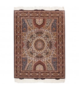 Tappeto persiano Tabriz annodato a mano codice 186029 - 153 × 204