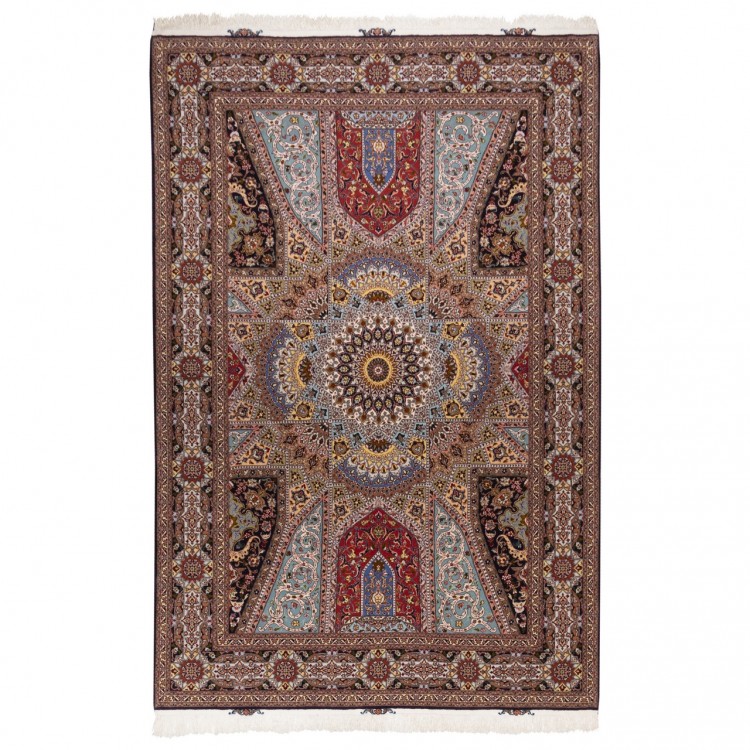 Tapis persan Tabriz fait main Réf ID 186032 - 204 × 305