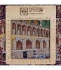 Tableau tapis persan Qom fait main Réf ID 902207