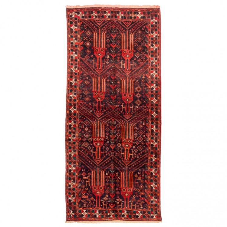 Tappeto persiano Zabul annodato a mano codice 188008 - 123 × 280