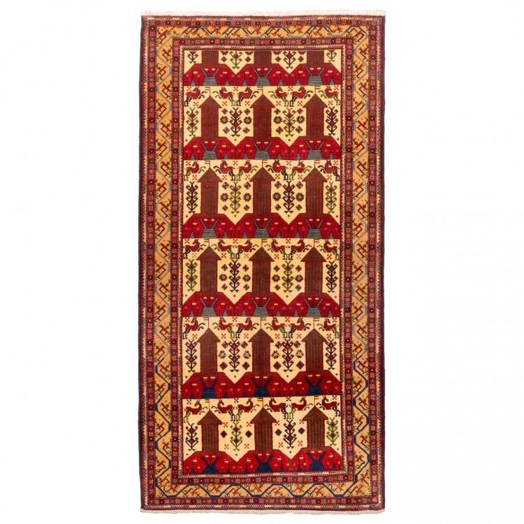 Tapis persan Baluch fait main Réf ID 188016 - 134 × 270