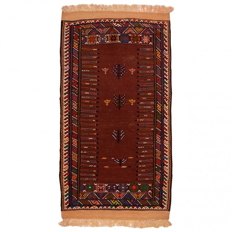 El Dokuma Kilim Kürt Goçan 188027 - 67 × 133