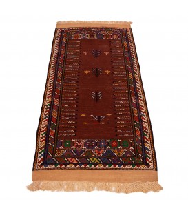 Kilim persiano Curdo Quchan annodato a mano codice 188027 - 67 × 133