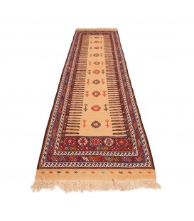 Kilim persiano Curdo Quchan annodato a mano codice 188029 - 68 × 202