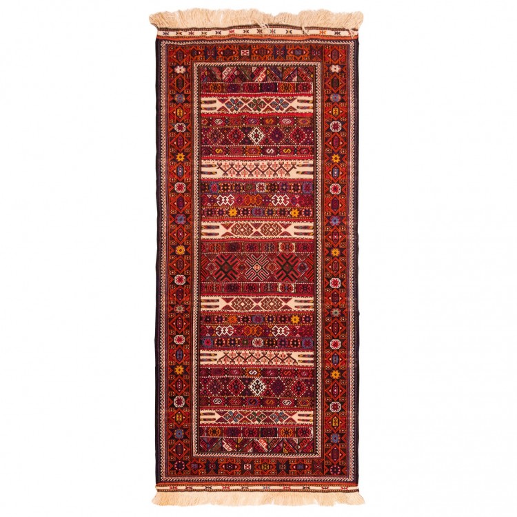 El Dokuma Kilim Kürt Goçan 188030 - 86 × 198