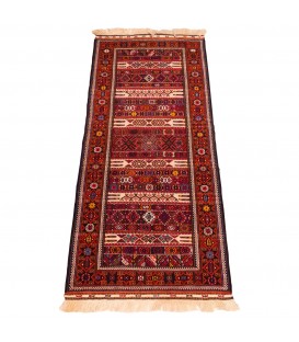 Kilim persiano Curdo Quchan annodato a mano codice 188030 - 86 × 198