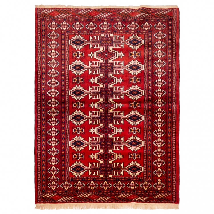 Tappeto persiano turkmeno annodato a mano codice 188040 - 95 × 130