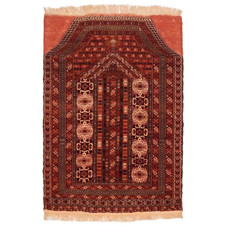 Tapis persan Turkmène fait main Réf ID 188042 - 85 × 119