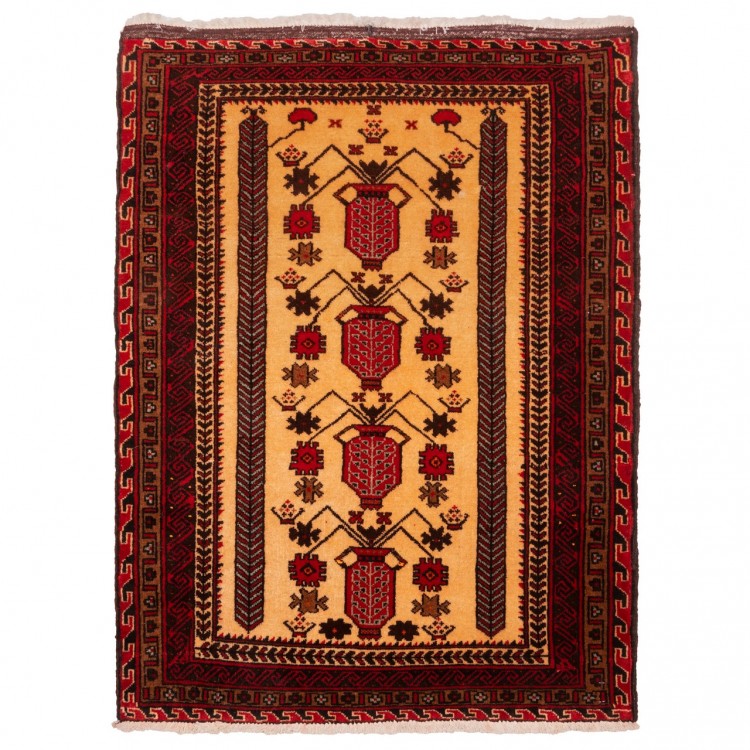 Tapis persan Baluch fait main Réf ID 188046 - 98 × 133