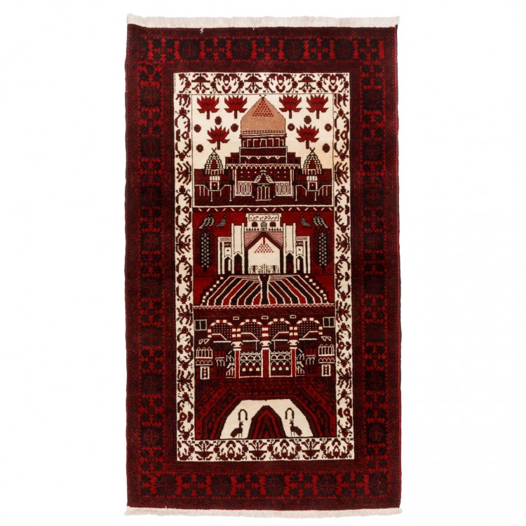 Tapis persan Baluch fait main Réf ID 188071 - 97 × 173