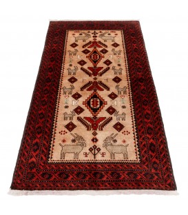 Tapis persan Baluch fait main Réf ID 188073 - 104 × 193