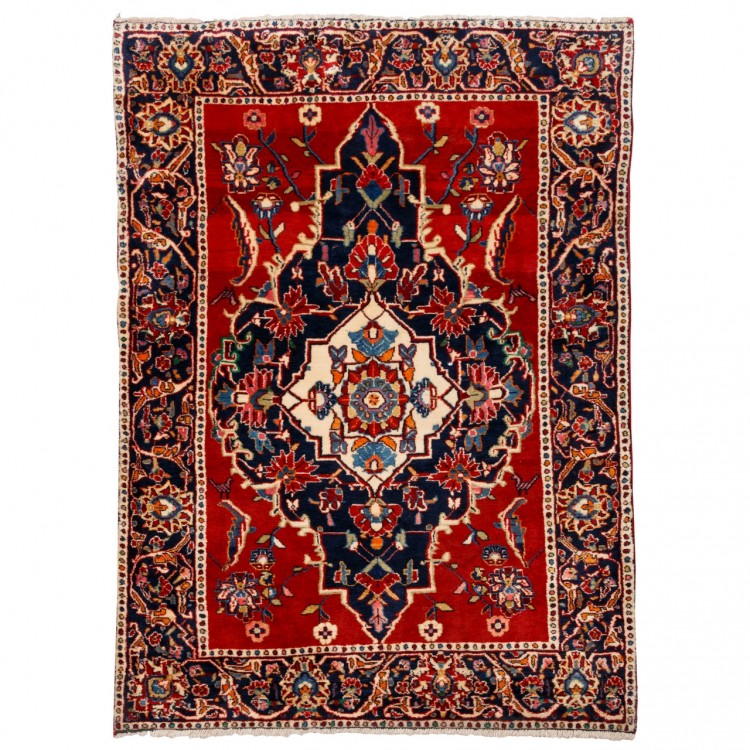 Tapis persan Kashan fait main Réf ID 187219 - 111 × 157