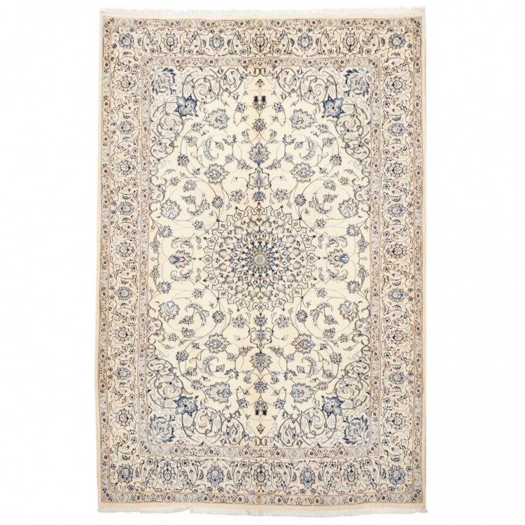 Tappeto persiano Nain annodato a mano codice 187258 - 139 × 209