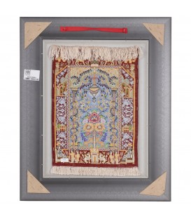 Tableau tapis persan Qom fait main Réf ID 902235