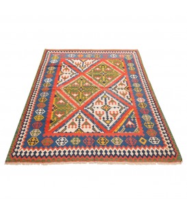 Kilim persiano Qashqai annodato a mano codice 187389 - 167 × 210