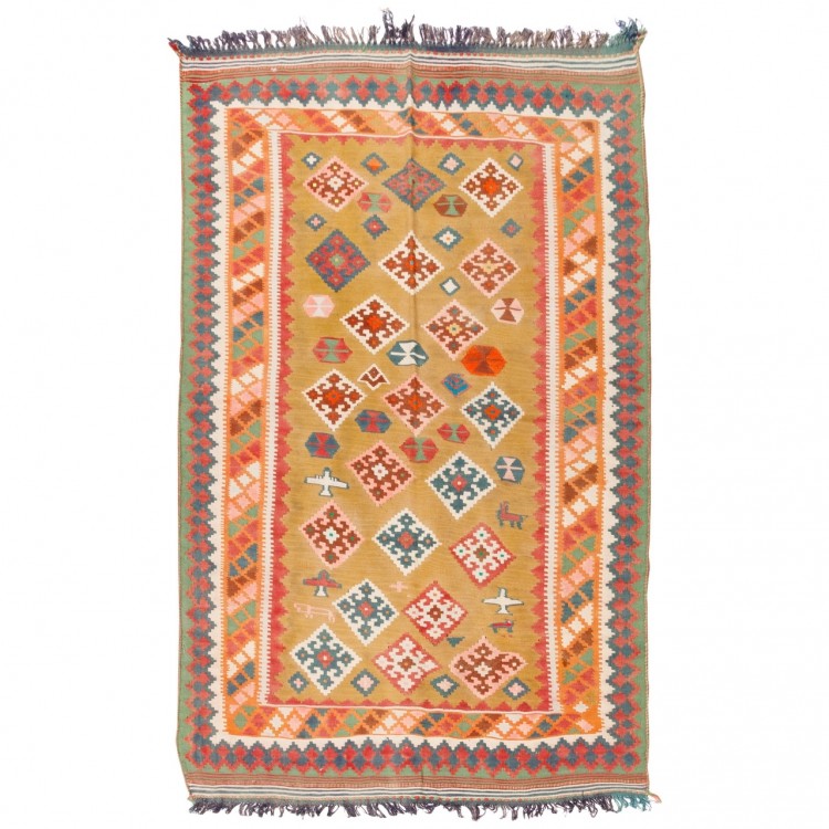 Kilim persan Qashqai fait main Réf ID 187393 - 101 × 155