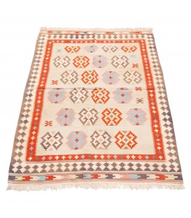 Kilim persiano Qashqai annodato a mano codice 187396 - 100 × 145