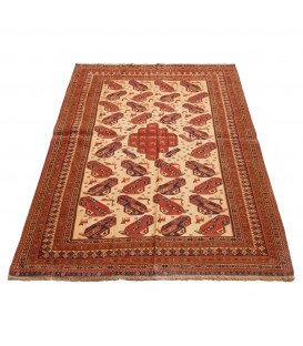 Kilim persiano Sirjan annodato a mano codice 187399 - 133 × 202