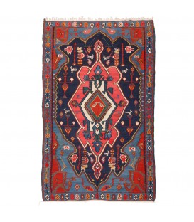 Kilim persiano Shahsevan annodato a mano codice 187405 - 137 × 217