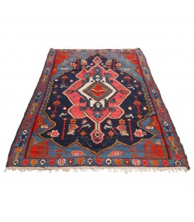 Kilim persiano Shahsevan annodato a mano codice 187405 - 137 × 217