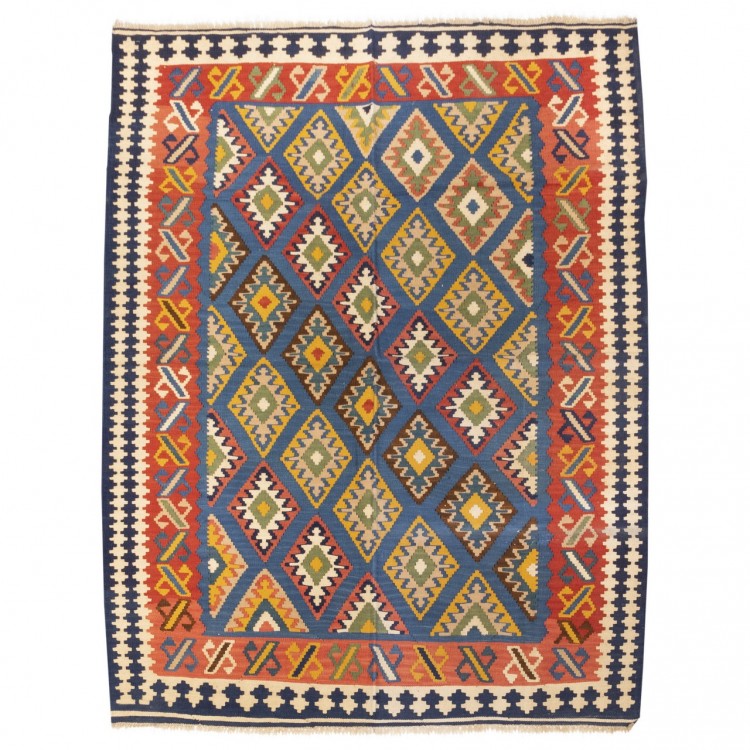 Kilim persan Qashqai fait main Réf ID 187377 - 167 × 218