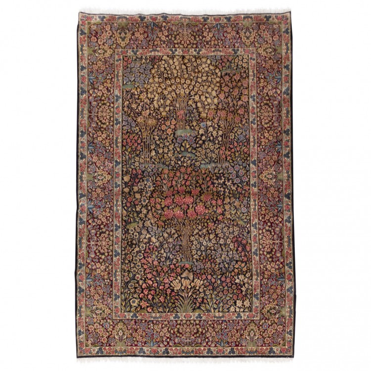 Tapis persan Kerman fait main Réf ID 187384 - 148 × 236