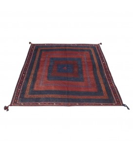 Kilim persiano Sirjan annodato a mano codice 187385 - 146 × 150