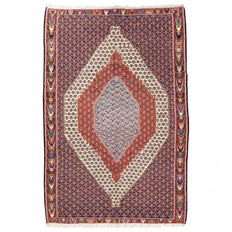 Kilim persiano Kurdi annodato a mano codice 187386 - 133 × 200