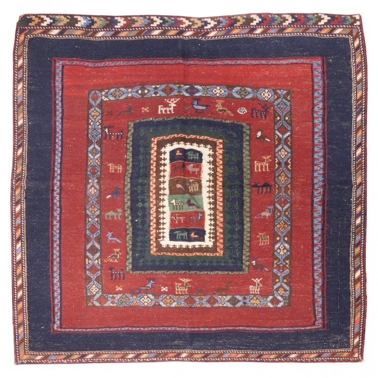 El Dokuma Kilim Horasan 187387 - 146 × 142