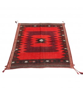 Kilim persan Sirjan fait main Réf ID 187420 - 136 × 140