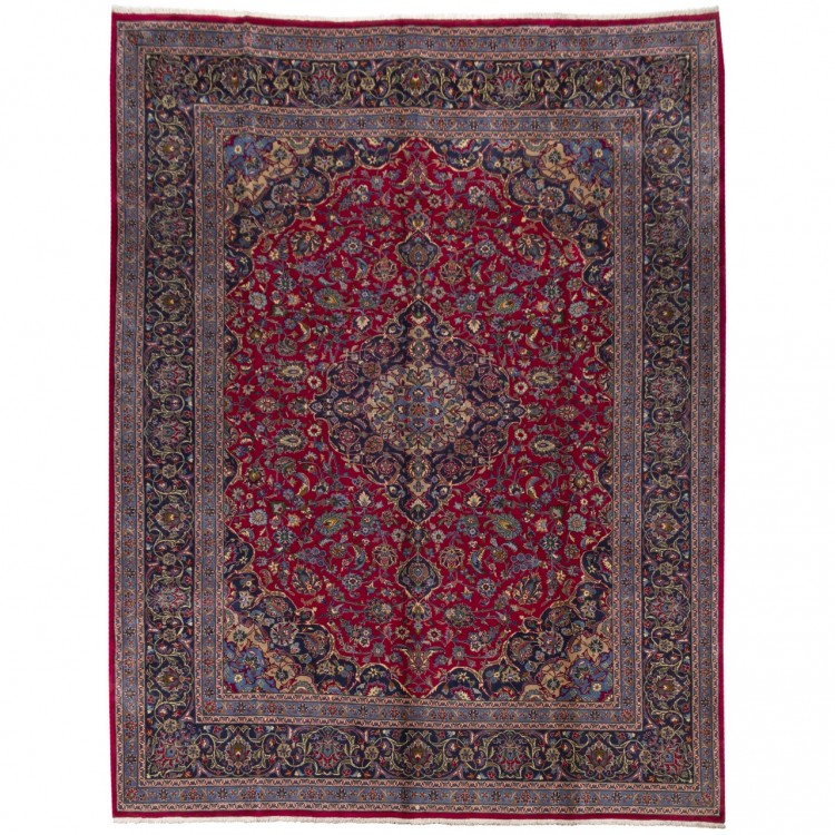 Tapis persan Kashan fait main Réf ID 187334 - 297 × 380