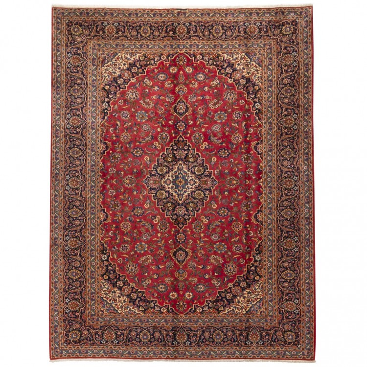 Tapis persan Kashan fait main Réf ID 187338 - 276 × 373