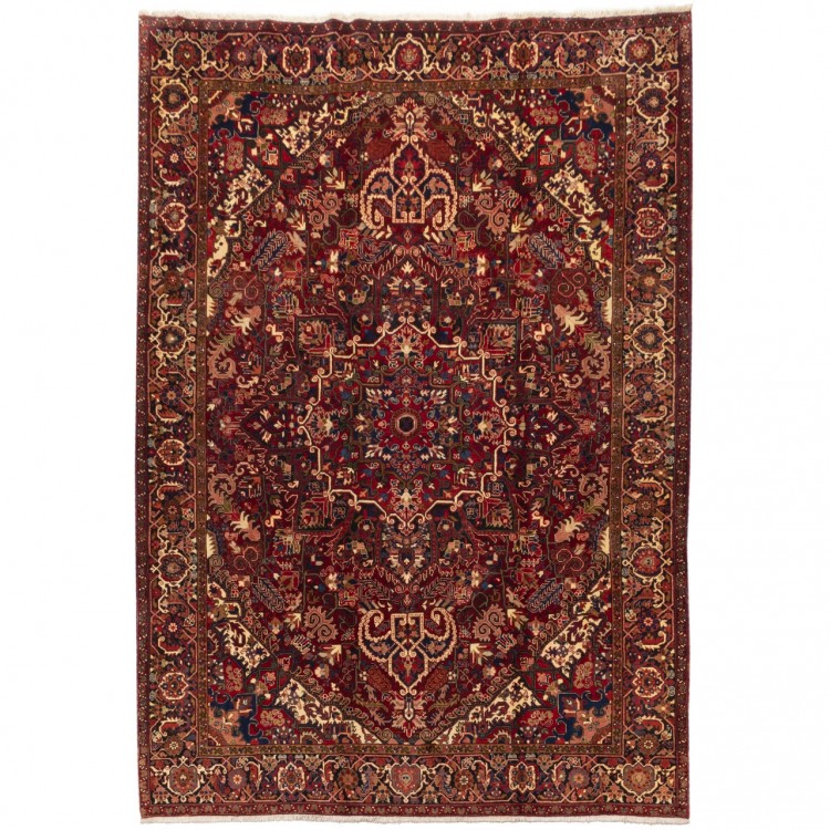 Tapis persan Heriz fait main Réf ID 187345 - 244 × 349