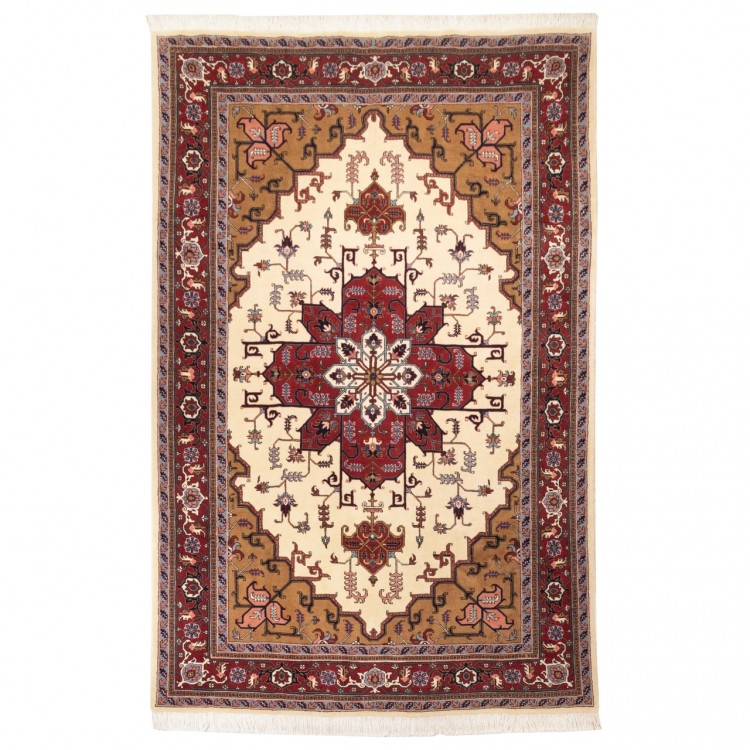 Tapis persan Heriz fait main Réf ID 703013 - 196 × 294