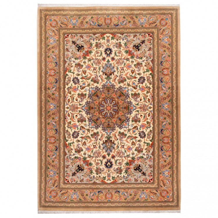 Tappeto persiano Qom annodato a mano codice 179336 - 103 × 147