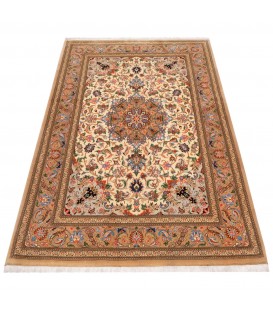 Tappeto persiano Qom annodato a mano codice 179336 - 103 × 147