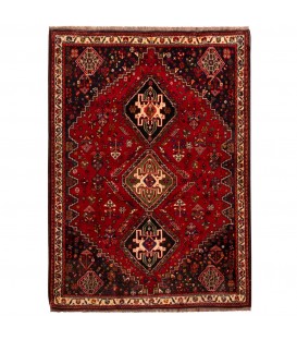 Tappeto persiano Shiraz annodato a mano codice 179343 - 112 × 155